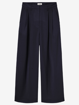 Zenggi Amsterdam Zenggi Amsterdam Japanse Crepe Kay Pants midnight blue
