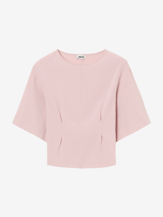 Zenggi Amsterdam Zenggi Amsterdam Japanse Crepe Tee Top powder pink