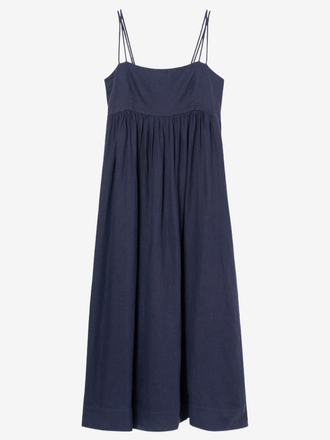 Zenggi Amsterdam Zenggi Amsterdam Washed Linen Summer Dress indigo