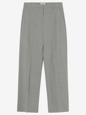 Zenggi Amsterdam Zenggi Amsterdam Cool Wool Kay Pants light grey melange