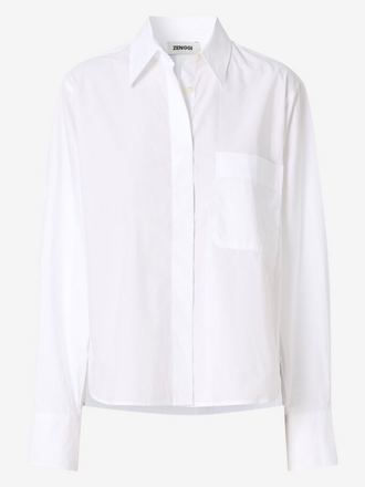 Zenggi Amsterdam Zenggi Amsterdam Poplin Boxy Shirt white