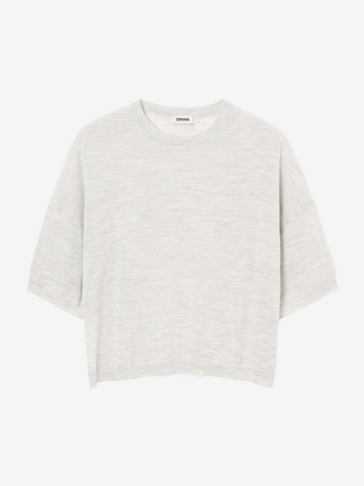 Zenggi Amsterdam Zenggi Amsterdam Summer Merino Dawson Top light grey melange