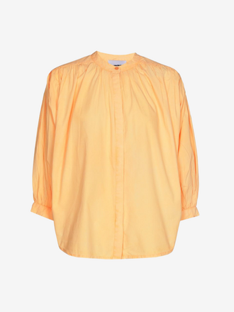 Seamehappy Seamehappy Balloon Blouse Poplin neon orange