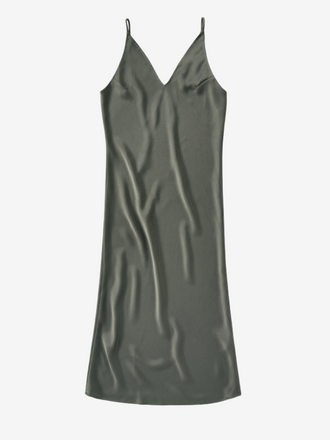 Closed Closed Waisted Slip Dress green weed