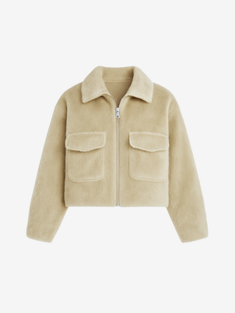 Pride To Be Pride To Be Vana Mink Fake Fur Jacket sand