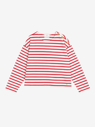 Des Petits Hauts Des Petits Hauts Filoute Shirt Steep rood ecru