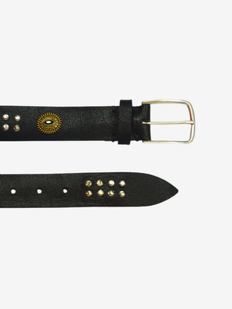 Post & Co Post&Co Leather Belt Smile nero