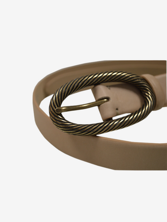 Post & Co Post & Co Leather Belt Maine Oil soia goud