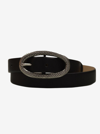Post & Co Post & Co Leather Belt Maine Oil nero