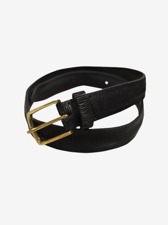 Post & Co Post & Co Leather Belt Lux nero