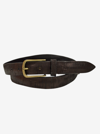 Post & Co Post & Co Leather Belt Blade bronzo