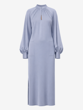 Filippa K Filippa K Belted Long Sleeve Dress air blue