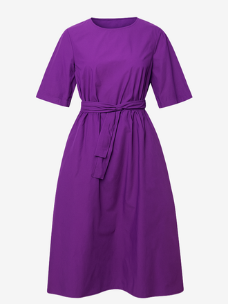 Niù Niù Pleated Dress with Bow ume