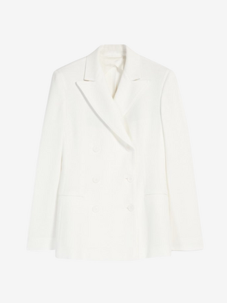 MaxMara MaxMara Veles Blazer bianco seta