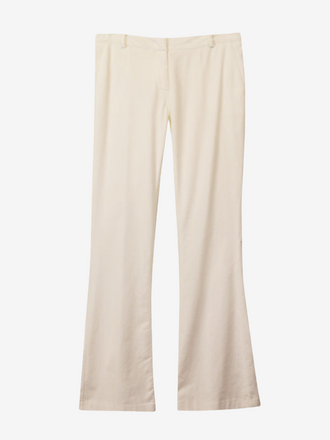Kiltie Kiltie Pantalon Flo fluweel ecru