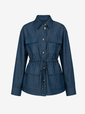 La Salle La Salle Waist Tie Jacket demin