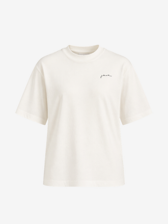 Janice Janice Adam T-shirt Tekst wit