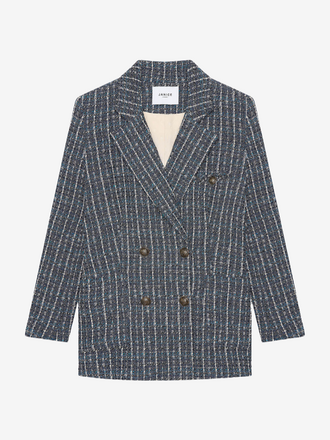 Janice Janice Martin Tweed Blazer donkerblauw