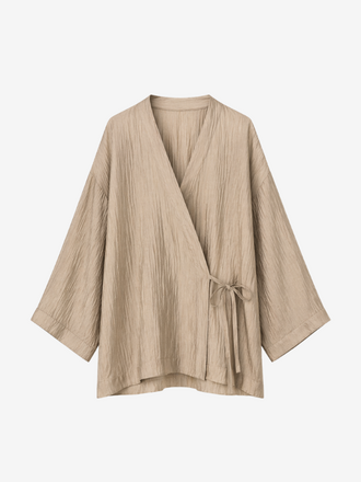 La Salle La Salle Wrap Kimono sand