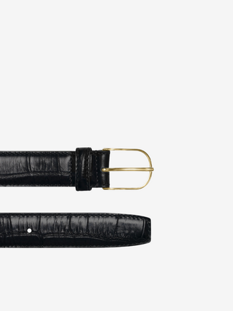 Janice Janice Chase Riem Croco zwart goud