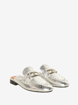 Janice Janice Burt Instapper Loafer Studs zilver