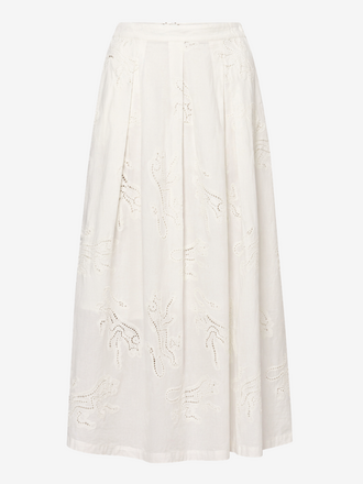 La Salle La Salle Box Pleated Skirt white