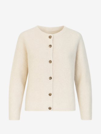 La Salle La Salle Boxy Cardigan ecru