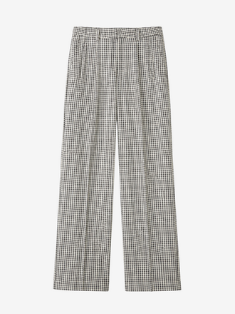 La Salle La Salle Parker Wide Leg Trousers black/white