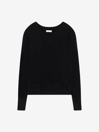 Majestic Filatures Majestic Filatures V-hals Trui Racoon black