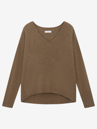 Majestic Filatures Majestic Filatures V-hals Trui Racoon bison