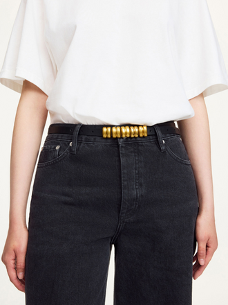 Malene Birger Malene Birger Ounlo Belt black gold