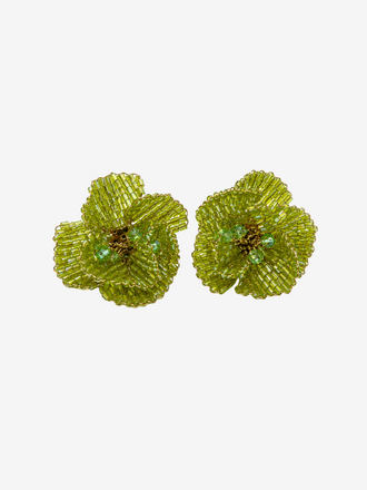 Oorbellen Fantasy Bloem geel