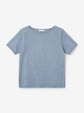 Majestic Filatures Majestic Filatures Round Neck Short Sleeve blue