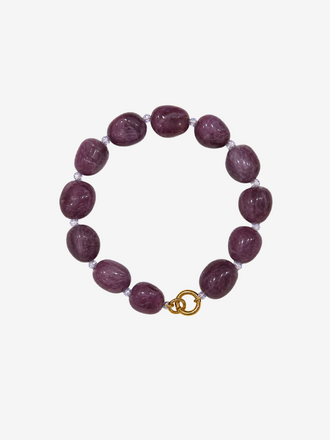 Armband Gouden slot lila