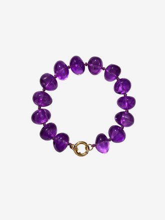 Armband Gouden Slot paars