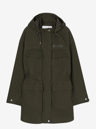 Closed Closed Cotton Parka Jas dark olive green