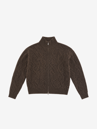 Closed Closed Troyer Zip Cardigan mahagony brown