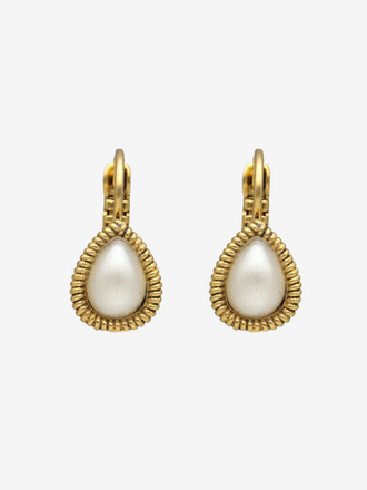 Camps & Camps Camps & Camps Oorbellen White Pearl Droplet