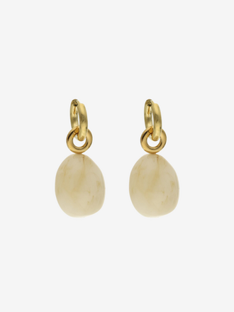 Camps & Camps Camps & Camps Oorbellen Oval Marble
