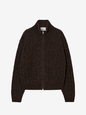 Closed Closed Troyer Zip Cardigan mahagony brown
