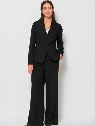 La Salle La Salle Pantalon Wide Leg black