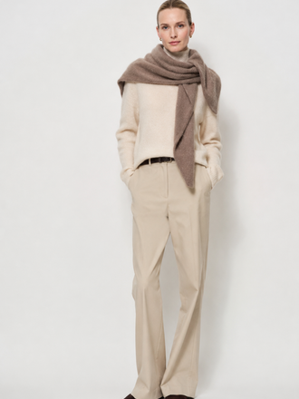 La Salle La Salle Triangle Shawl cashew