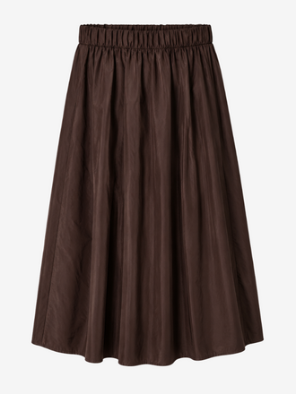 La Salle La Salle A-line Skirt Taft coffee