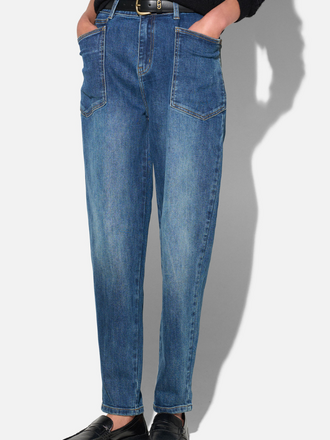 Janice Janice Morrison Worker Jeans Barrel Fit Mid Rise blauw 469