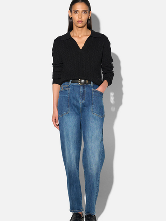 Janice Janice Morrison Worker Jeans Barrel Fit Mid Rise blauw 469