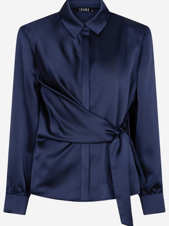 IBANA Ibana Balina Blouse Overslag Glans deep navy