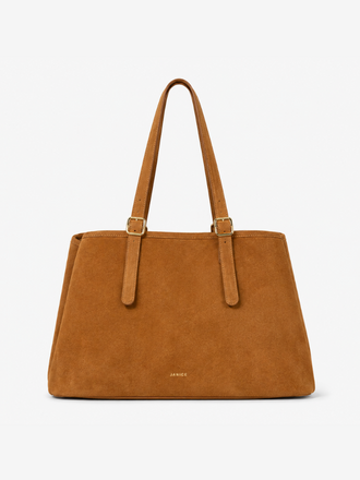 Janice Janice Harper Handtas Shopper Suede cognac