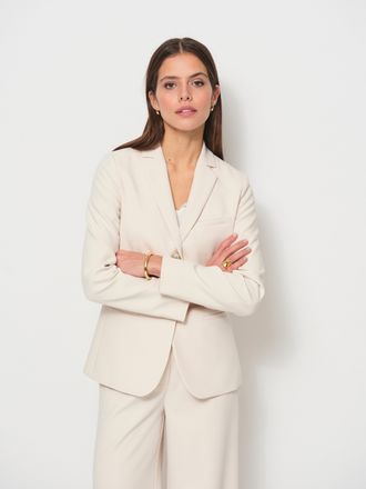 La Salle La Salle Fitted Blazer natural