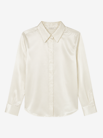 HERZENS Herzens Erin Blouse Zijden Glans superwhite