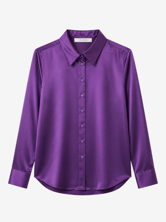 HERZENS Herzens Erin Blouse Zijden Glans plums
